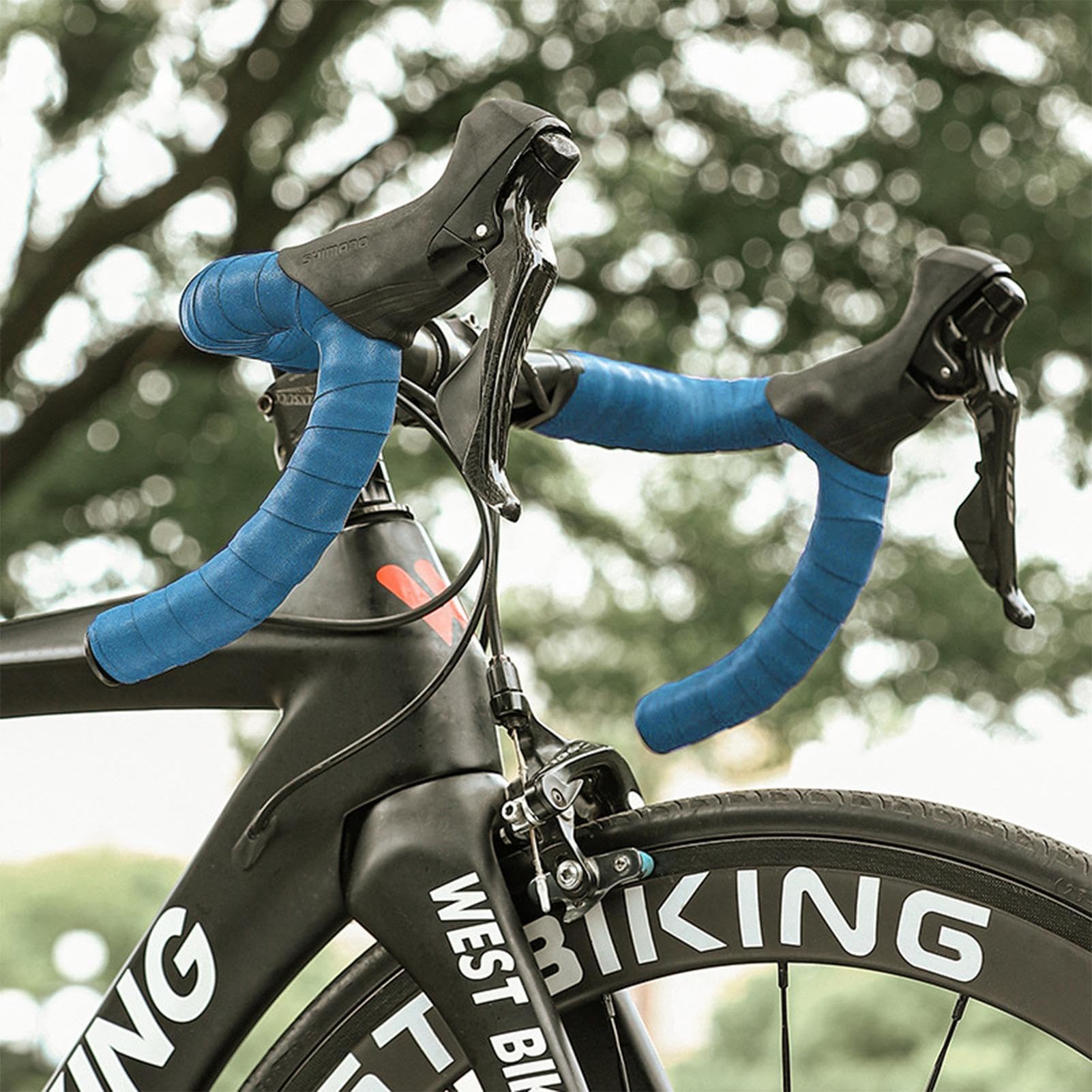 Fahrrad Lenkerband Kunstleder für Rennrad und Retro Bike | Weiches rutschfestes Bar Tape | Importiertes Rindsleder Lenker Wickelband | Komfortables Lenkerband Lenkerstopfen | Hochwerti