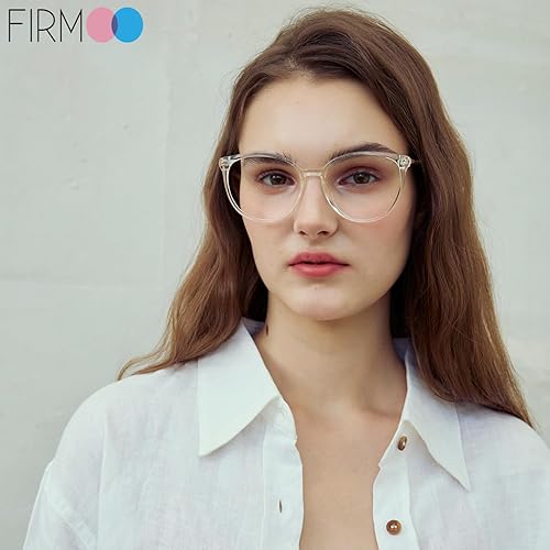 Miniatura 3 de Firmoo Oversize Blue Light Blocking Glasses for WomenMen, Anti Glare Anti Eyestrain, Chic Round Computer Glasses Unisex