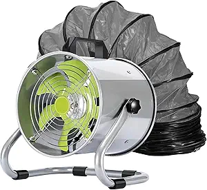 Utility Blower,8 Inch Exhaust Fan,2500R/MIN High Velocity Portable Ventilator