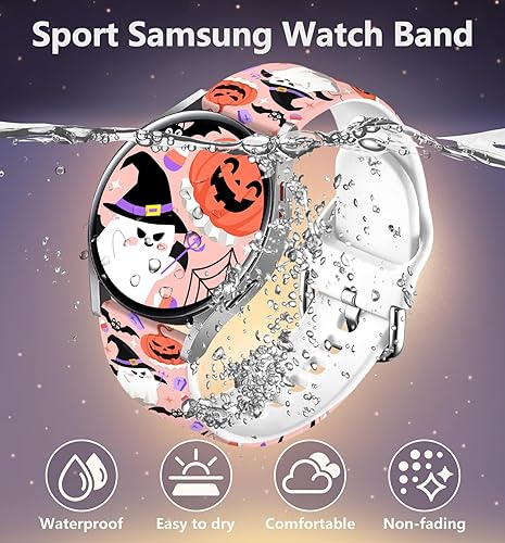 Vista 105 de Correas de reloj navideñas compatibles con Samsung Galaxy Watch de 1.575 pulgadas, 1.732 pulgadas, 0.787 pulgadas, correa de silicona de repuesto