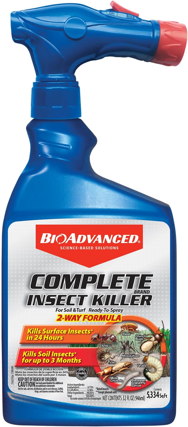 BAYER CROP SCIENCE Complete Insect Killer For Soil/Turf, 32-oz.