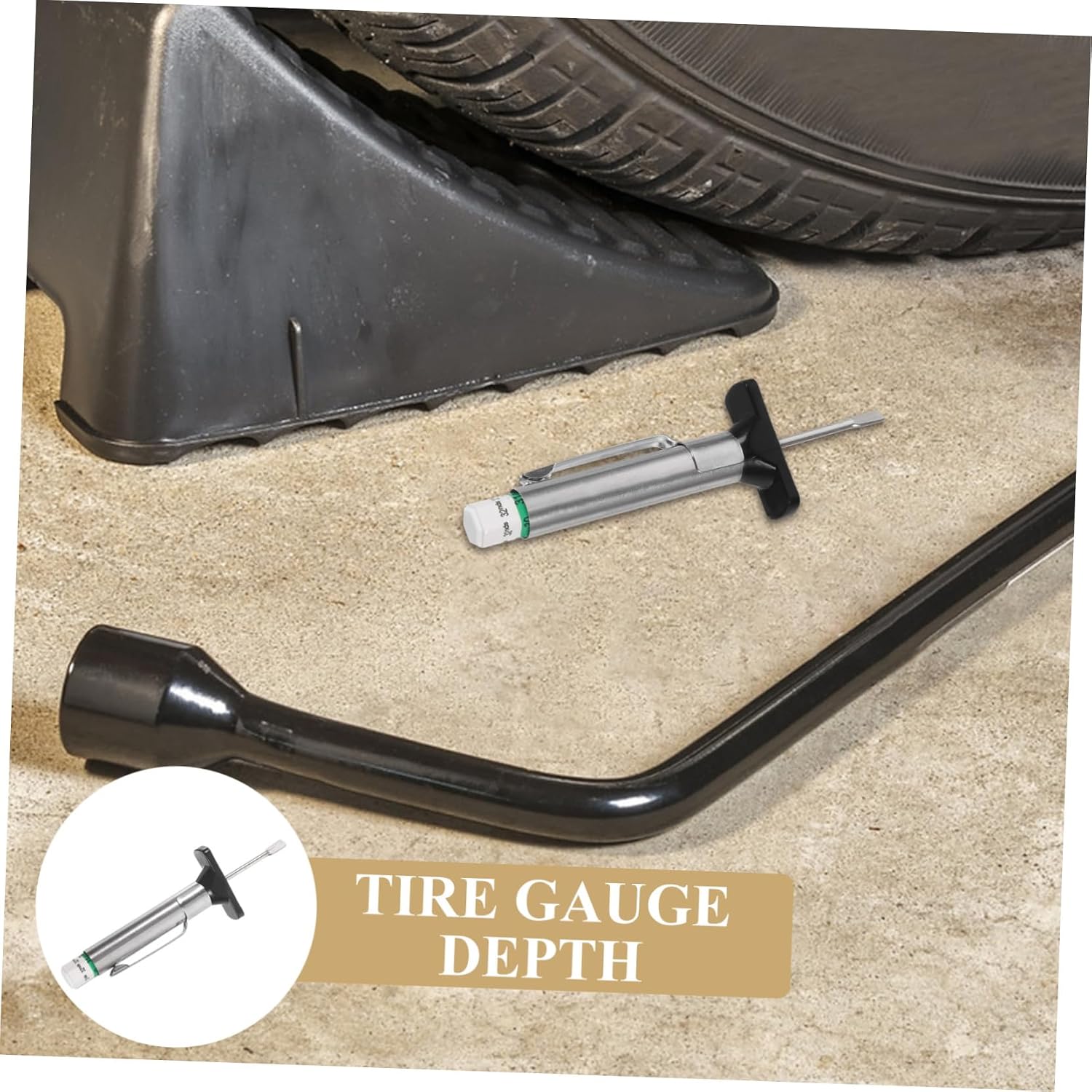 SOLUSTRE 10pcs Essential Tire Tread Depth Gauge Accurate Car Tire Measuring Gauge Compact Design for Maintenance