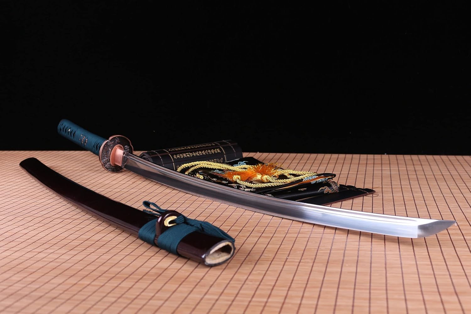 1095 High Carbon Steel Katana Japanese Samurai Sword Full Tang for Practice Collection