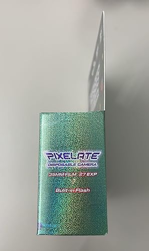 Miniatura 10 de Reto Color Pixelate 400 - Cámara de película desechable de 1.378 in 27EXP, ISO400, película negativa de color, sin enfoque, fácil de usar, flash