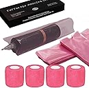 200 Pink Tattoo Pen Covers 4 Grip Tapes Large Tattoo Machine Covers Tape Wrap Supplies