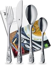 WMF Children's Cutlery with Name Engraving, Stainless Steel, 4 Pieces, Dishwasher Safe, Christening Gift for Girls and Boys, Children's Cutlery with Engraving, Cutlery Set from 3 Years, Gnomes