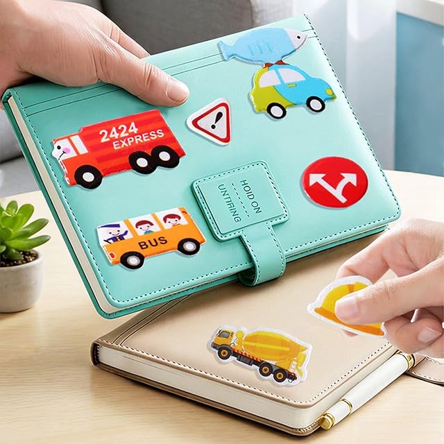 Foto 4 de 6 de SHDOFN 24 Pegatinas Tridimensionales para Niños, Diseño De Patrones De Vehículos
