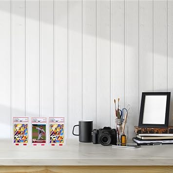 20 PCS Trading Card Display Stand, Small Foldable Plastic Easel for Sport PSA Graded Baseball Football Card Photo, Mixed Color Desktop Organizer