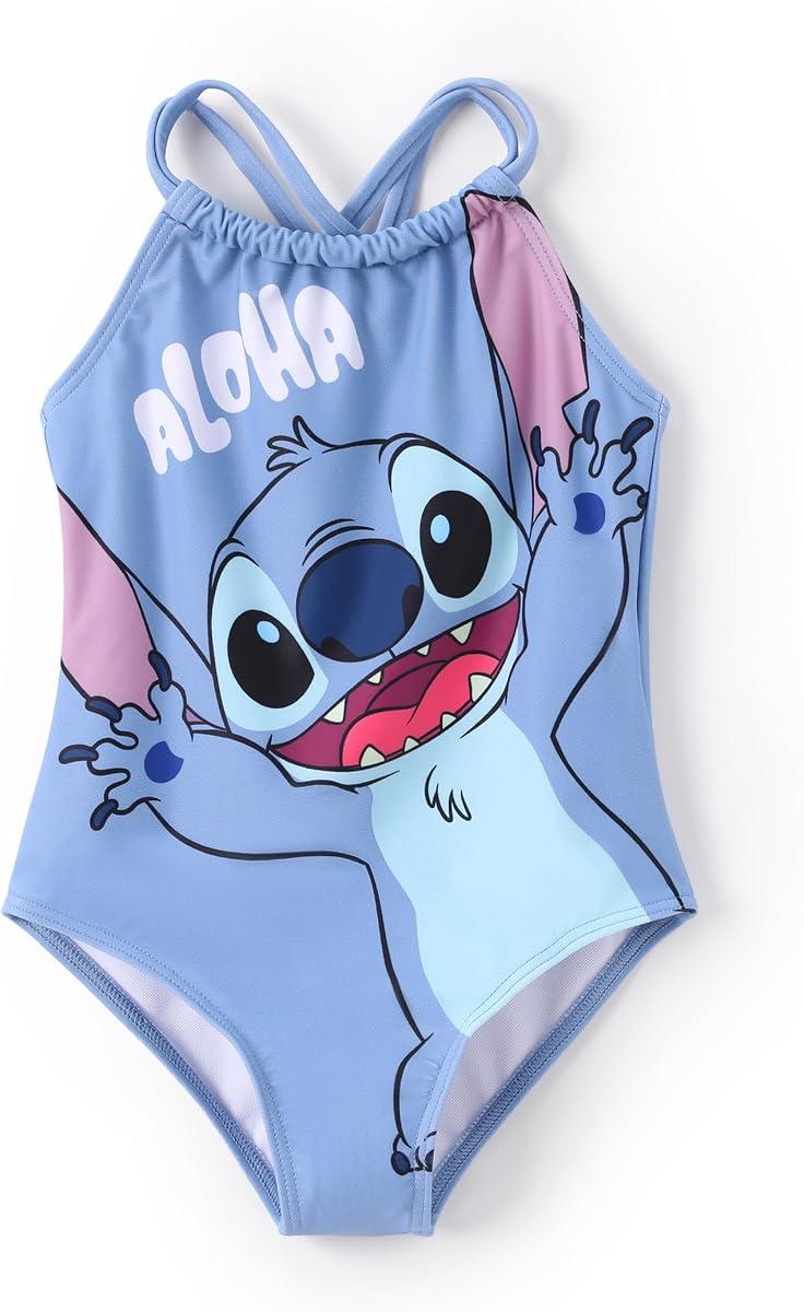 Disney Girls Swimsuits UPF 50+ One Piece Bathing Suits Sport Swimwear 2-9Y | Officially Licensed, UPF50 Sun Protection, Quick Dry, Summer Swimwear for Toddler Girls