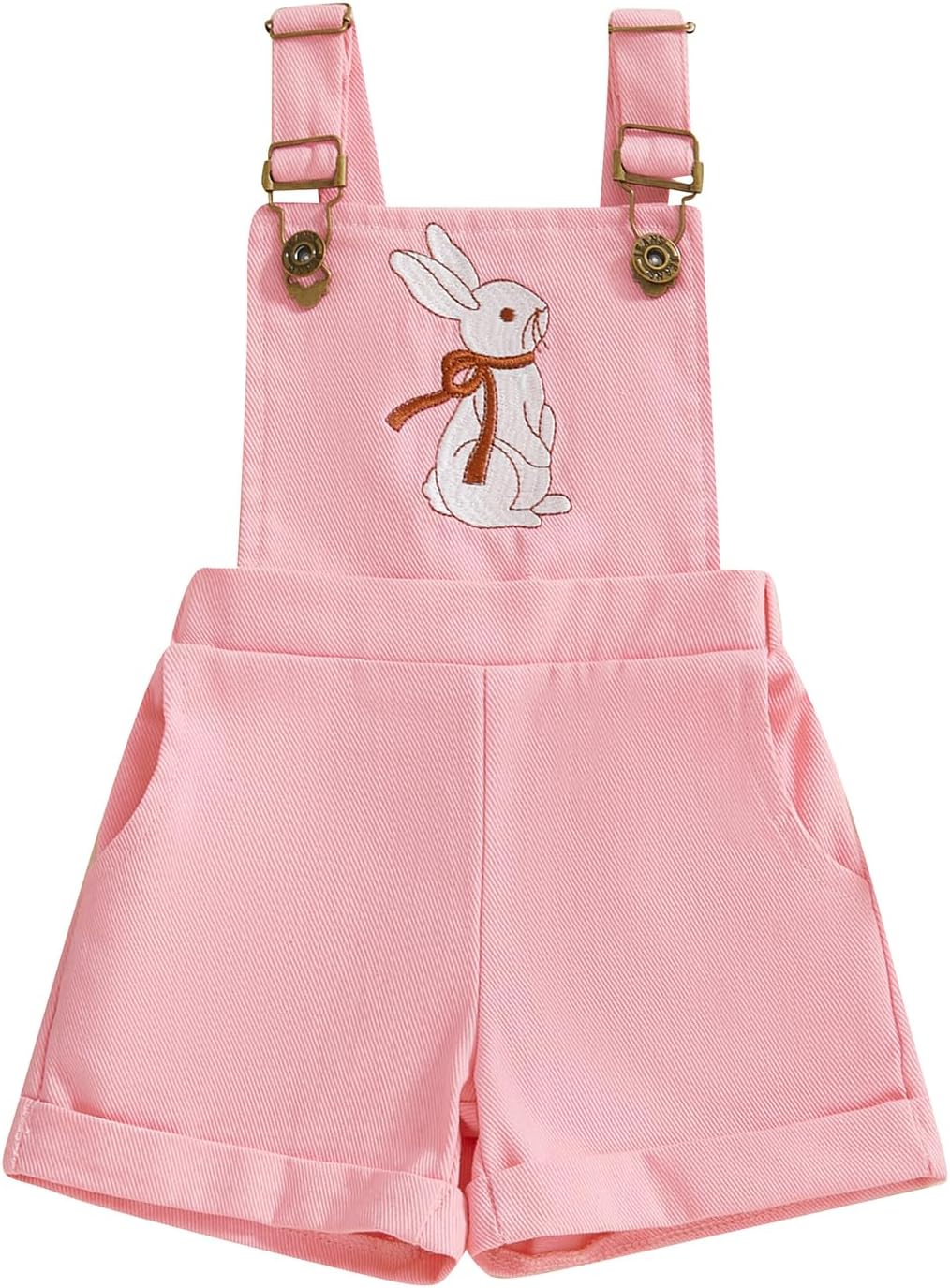 YINGISFITM Valentines Baby Girl Outfit Heart Overalls Shorts Jumpsuit Little Boys Girls Outfit Toddler Clothes