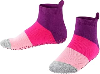 unisex niños Colour Block calcetín pantufla antideslizante nubs impreso en la suela agarre mejorado costura plana gruesa en la zona de los dedos transpirable sostenible algodón 1 par