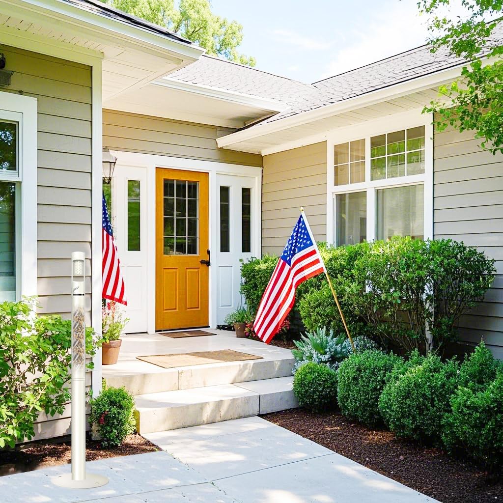 43" Standing Metal Ashtray - Detachable Outdoor Cigarette Butt Receptacle for Patio, Restaurant, Office, Backyard