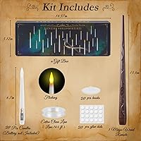 Vista 8 de Homemory 20PCS Floating Candles with Wand Remote, Magic Hanging Candle with Timer, Flickering Warm Light Floating Candles for Halloween Christmas