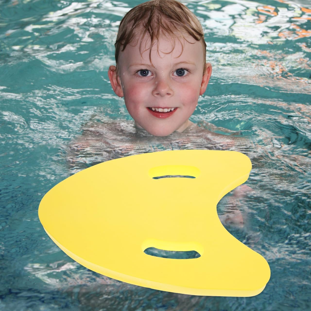Cabilock Triangle Kickboard Swim Training Aid A-Shaped Floating Pool Kick Board for Beginner Swimmers Yellow Swimming Pool Supplies