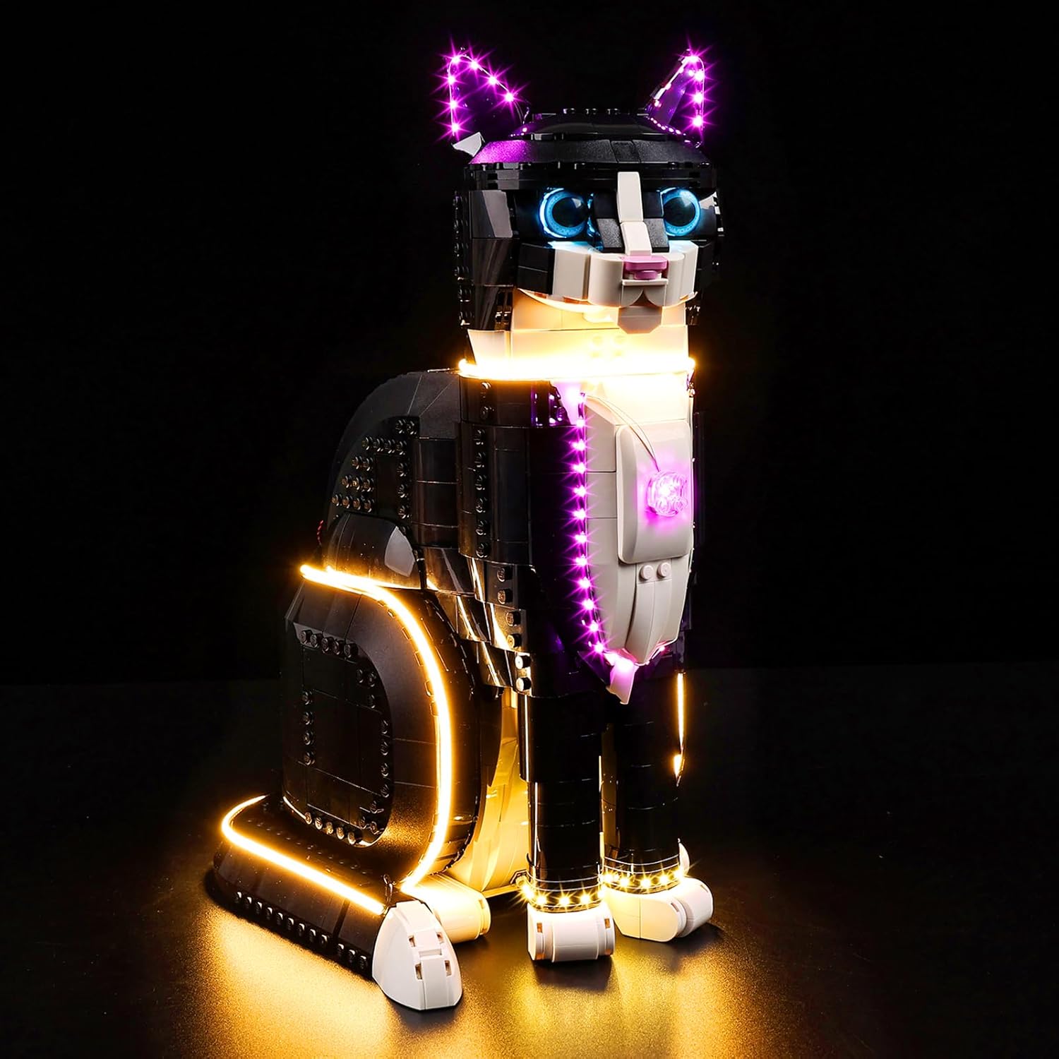 Nitemode Compatible with Lego Tuxedo Cat 21349 - Upgraded Version Lighting Accessories for Display (JUST Lights)