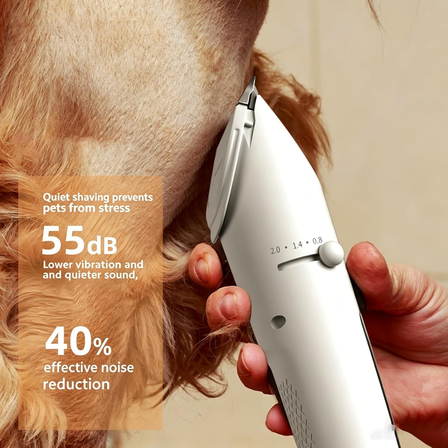 Moravon Maquina Cortar Pelo Perros, Cortapelos Profesional Para Perros Y Gatos, Kit De Aseo Inalámbrico, Recargable Y Silencioso Para Mascotas Con Cuchillas De Cerámica Afiladas Y Pantalla LED (Set A)
