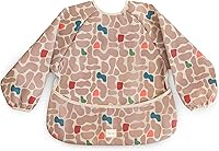 Vista 1 de Mushie - Babero de manga larga para bebé, resistente al agua, ajuste ajustable para edades de 6 a 24 meses