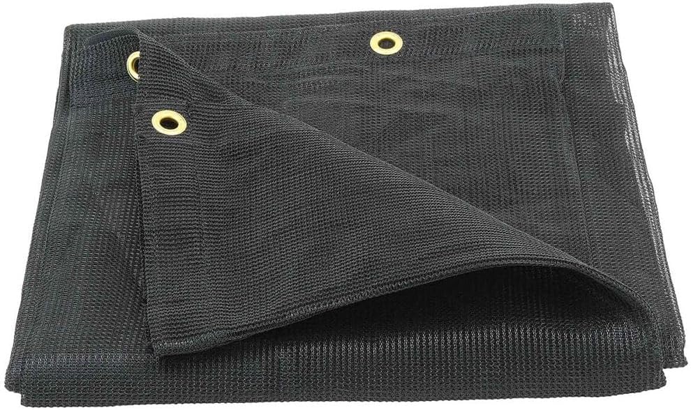 Mytee Products 6' x 8' Black Mesh Tarp, 90% Shade, Greenhouse Covers Sunblock Shade Cloth Net Pet Kennels Outdoor Shade Screen