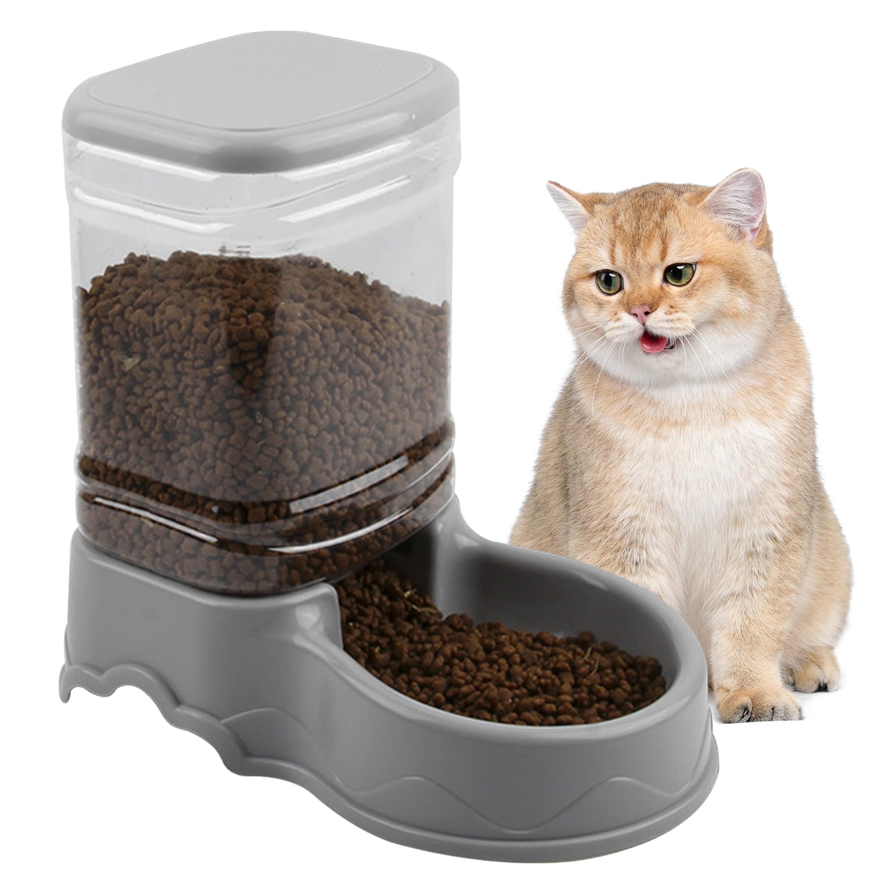 Automatic Dog Food Dispenser, 3.5L Detachable Dog Automatic Feeder, Dog Food Bowl for Small Medium Large Pets Cats Dogs