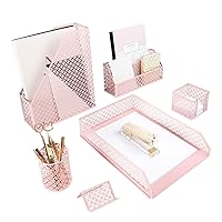 Algopix Similar Product 20 - BLU MONACO Pink Desk Organizer Set for