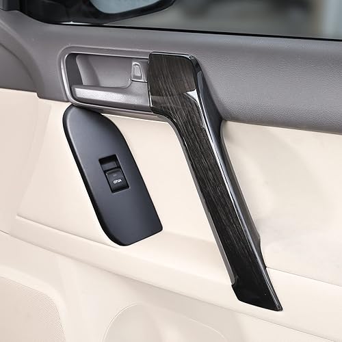 Miniatura 19 de Tirador de puerta interior de automóvil ABS 4PS apto para Toyot@Land Cruiser Prado FJ150 150 2010 2011 2012 2013 2014 2015 2016 2017 2018 2019