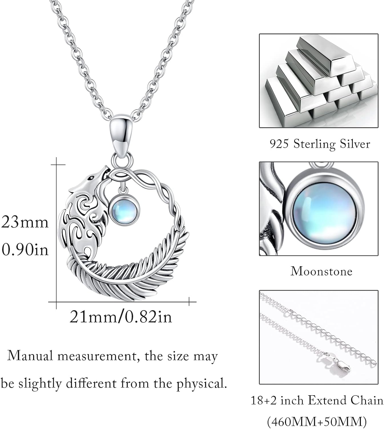 Animal Necklace 925 Sterling Silver Cute Animal Pendant Necklace Jewelry Gift for Women - Image 5