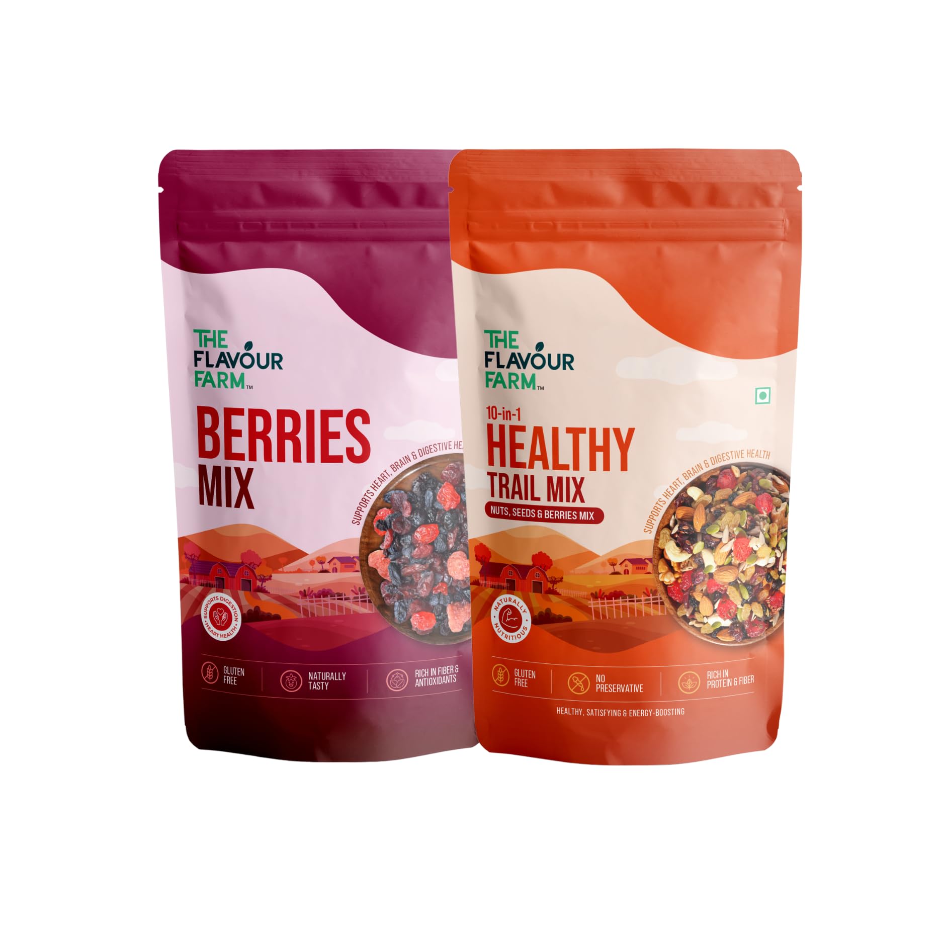 The Flavour Farm Berries & Nuts Combo – Trail Mix & Berries (2-in-1 Healthy Snacking Pack)-image-6