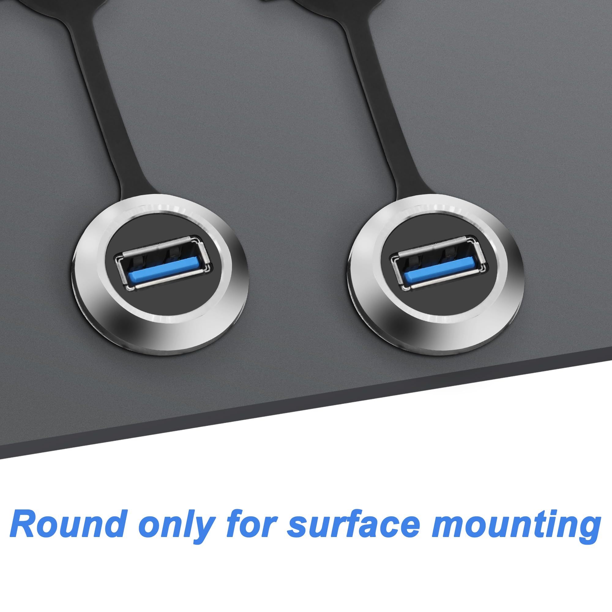 XMSJSIY USB 3.0 Panel Flush Mount Kabel – 1 Meter, Typ-A Auf Typ-A, 5 Gbps, Für Feste Installation