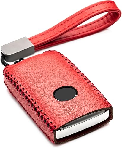 Miniatura 1 de Vitodeco Funda protectora de cuero genuino para llavero inteligente compatible con Mazda 3, Mazda 3 Hatchback, Mazda 6 2019 - 2022, CX-5, CX-50,