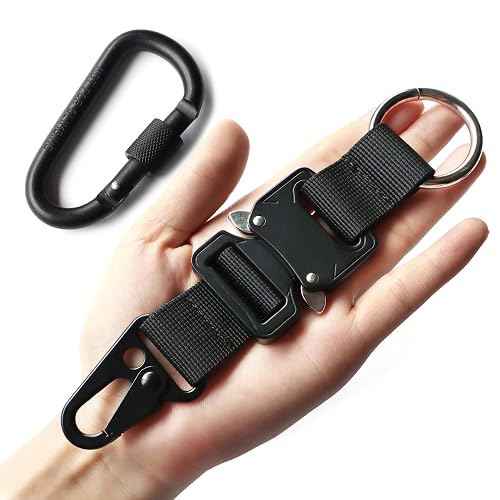 Tactical Key Chains for Mens, EDC Gear Clips with HK