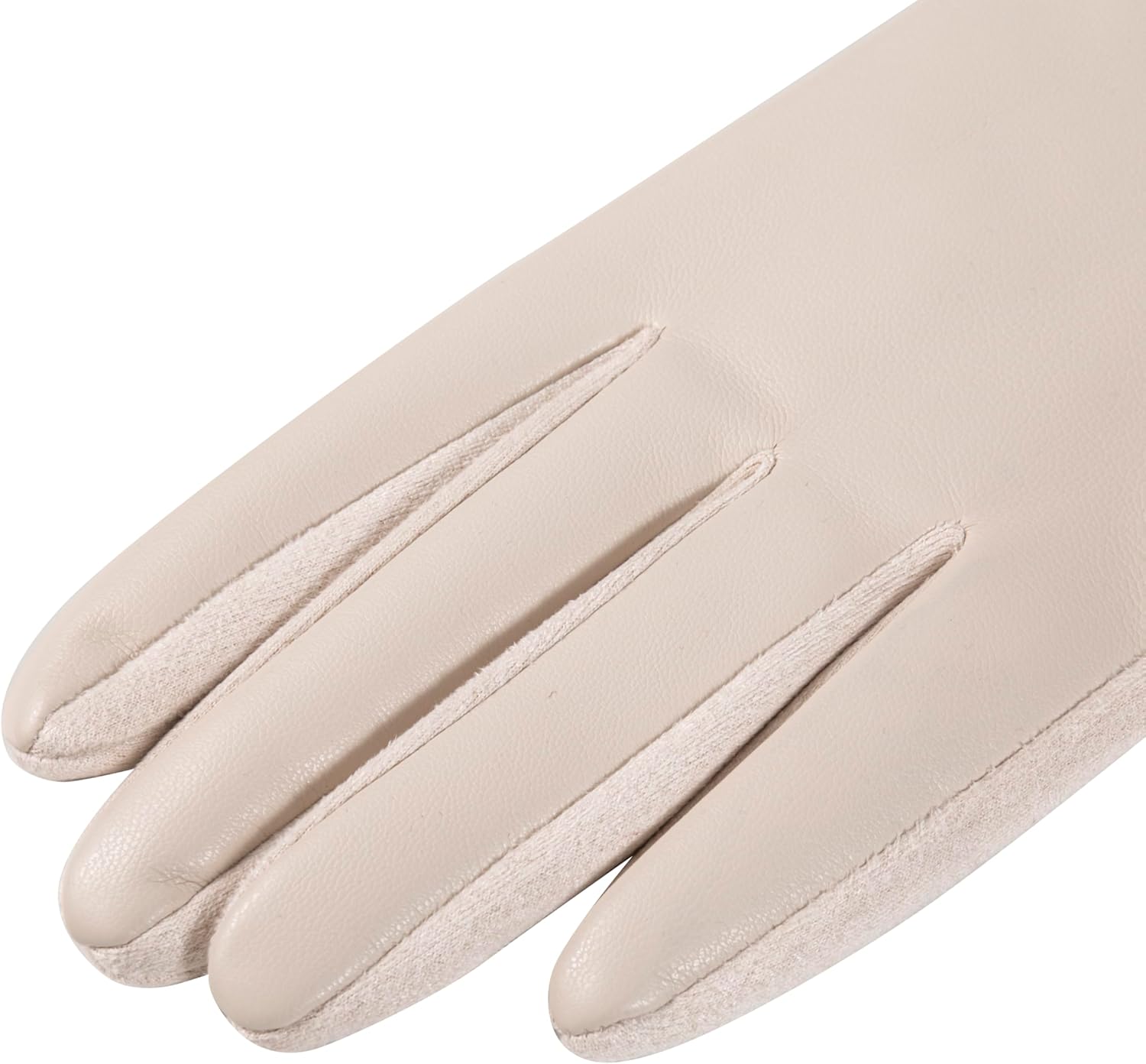 Womens Winter Leather Gloves Touch Screen Wool Lined Windproof Warm Suede Fashion Dress Gloves - Image 4