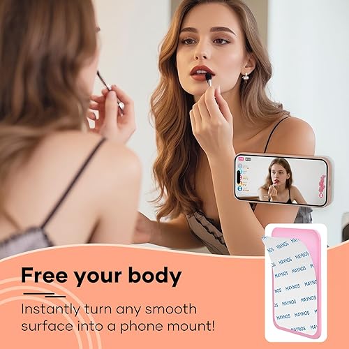 Miniatura 10 de Agarre adhesivo de silicona para teléfono, soporte para teléfono con ventosa para iPhone y Android, agarre adhesivo para teléfono celular manos
