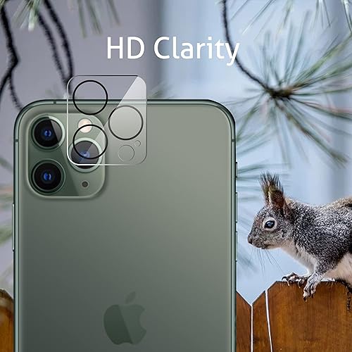 Miniatura 3 de Ailun Paquete de 2 protectores de pantalla de privacidad para iPhone 11 Pro 5.8 pulgadas + 2 protectores de lente de cámara, película de vidrio