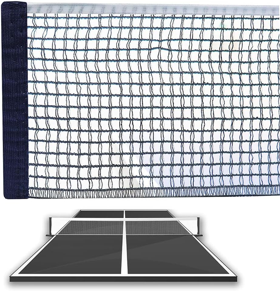 Goodern Nylon Table Tennis Replacement Net,Black Ping Pong Net String Tension Equipment Accessories Polyester Cotton for Indoor Outdoor,Ping Pong Nets Fits Any Standard Sized Table Tennis Table