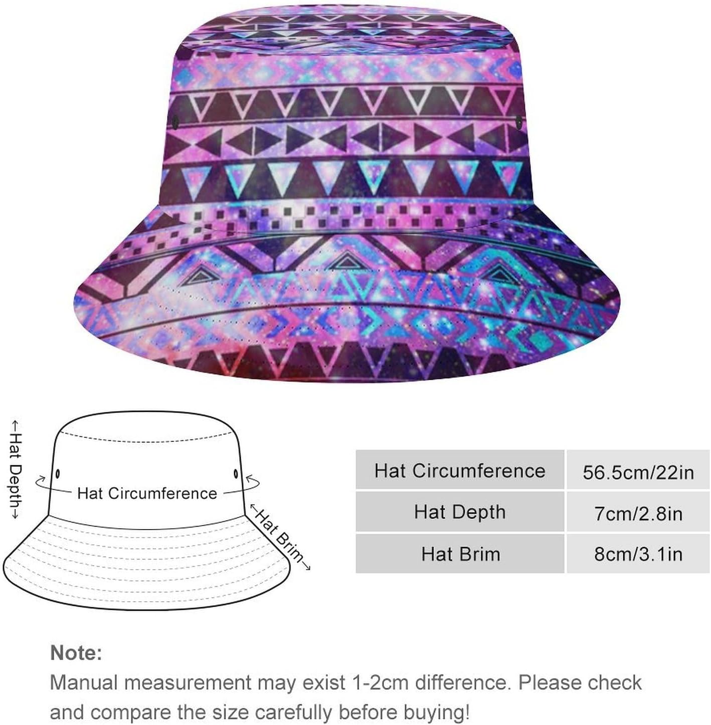 ТекстураBucket Hat for Women Men Novelty Sun Hats Fishermans Cap Outdoor Summer Travel Beach Caps