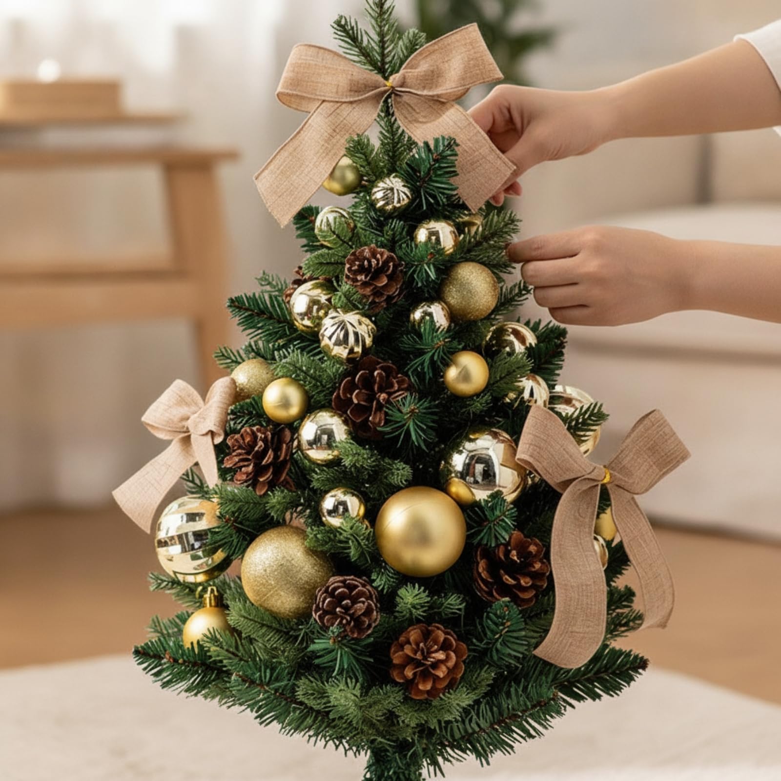 Albero di Natale Artificiale Predecorato, 60 Cm