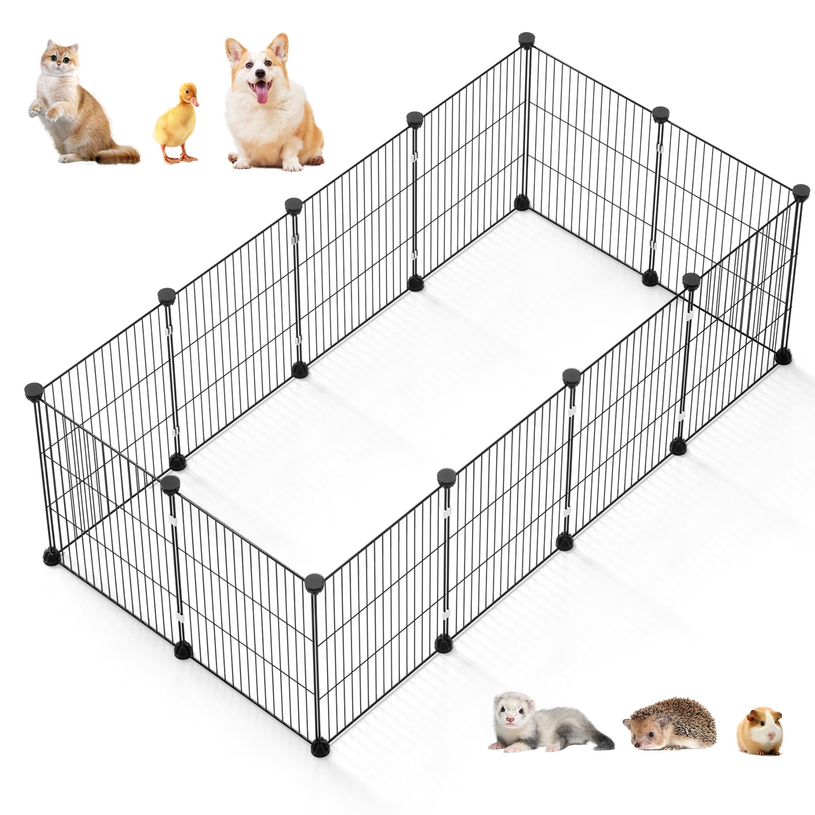 PAWING Small Animal Playpen - Safe & Secure for Pets -10
