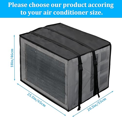 Miniatura 2 de Luxiv Cubierta de malla de aire acondicionado para ventana de aire acondicionado, ventana de soporte, unidad de aire acondicionado, uso de trabajo