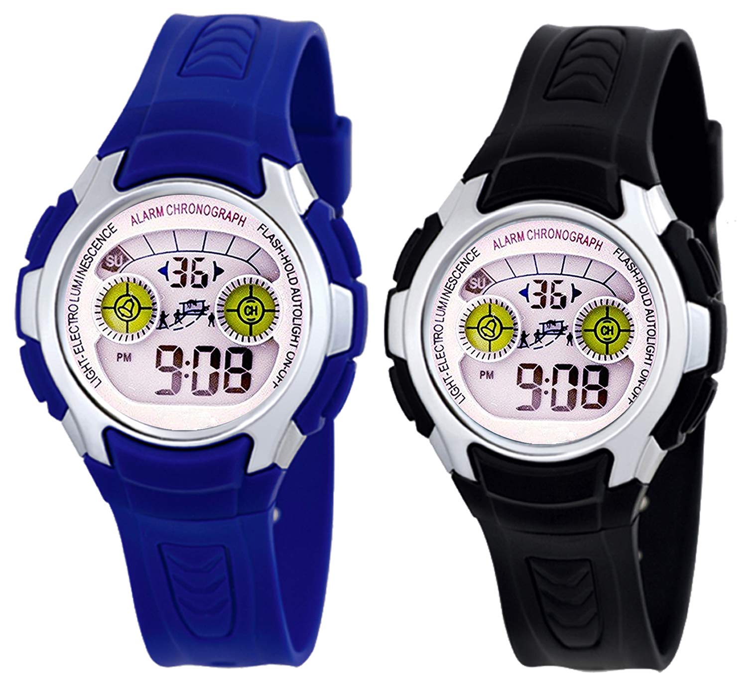Time Up Combo of 2 Digital Dial Colorful Alarm Function,Waterproof,Multicolor Backlight Watches for Kids-EF20-DCMB-NAVY-1 (B07XDYSWP4) Amazon Price History, Amazon Price Tracker