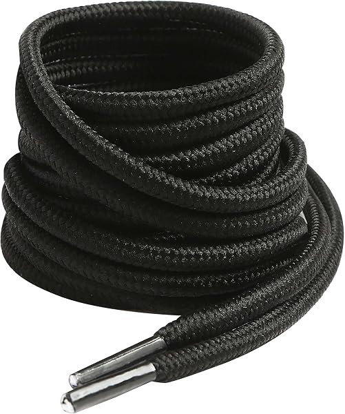 VSUDO Lacci Rotondi per Scarponi, ø4 mm Lacci per Scarpe da Lavoro, Stringhe per Scarpe da Escursionismo/Sicurezza/Trekking per Donna o Uomo - 1