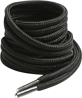 Cordones Redondos de Zapatos para Botas de Montaña, ø4 mm Cordones Zapatillas/Zapatos de Botas Trabajo, Cordones para Zapatos de Militares/Seguridad/Treking para Mujer o Hombre