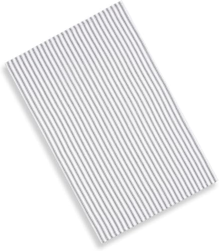 Miniatura 8 de Cackleberry Home Juego de 3 toallas de cocina de rayas blancas y negras de 18 x 28 pulgadas, 100% algodón tejido