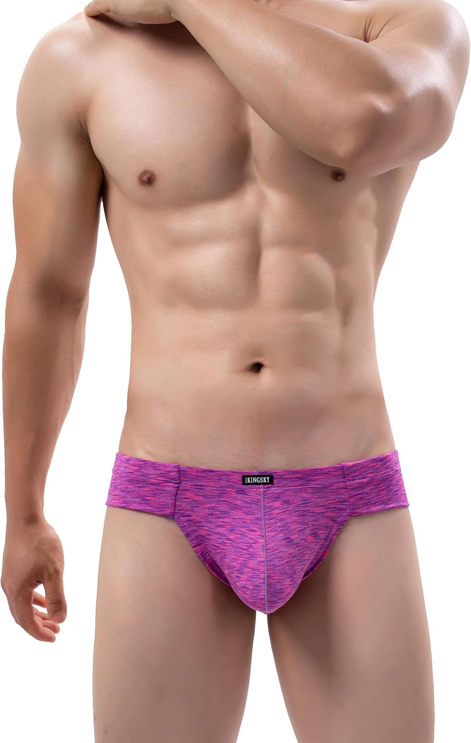 iKingsky Men's Colorful Cheeky Thong Sexy Mini Cheek Underwear Sext Quick-dry Under Panties for Men - Image 5