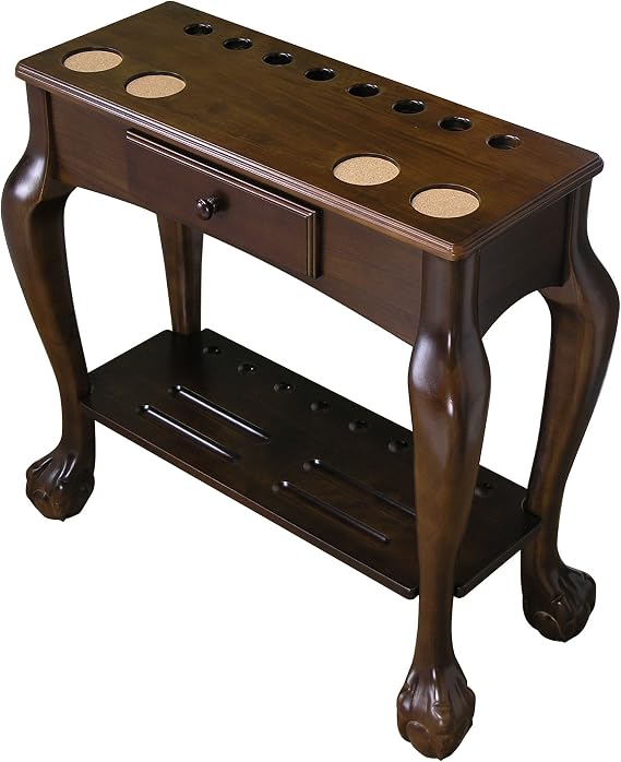 Billiard Cue and Ball rack with Drawer