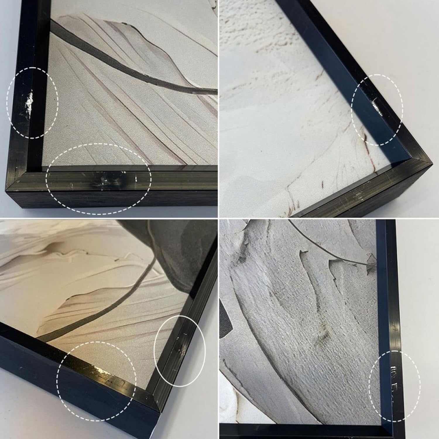 [JUI3N] アートパネル 抽象画 モダン アートフレーム 絵画 キャンバスアート 額付き 50*50cm モダンアート リビング