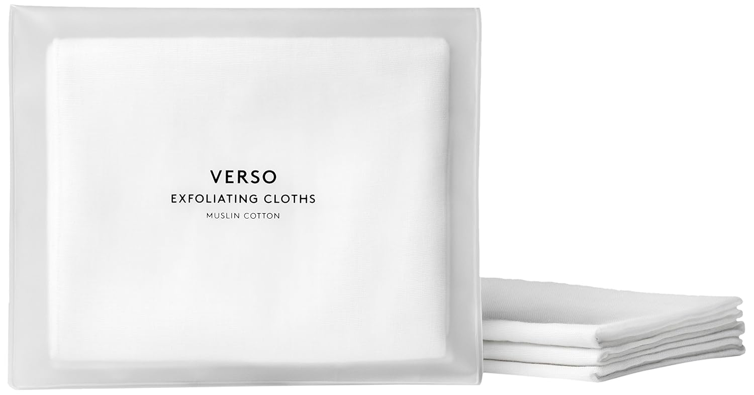 Verso Skincare Muslin Cloth Exfoliating Cotton Cloths Set of 3 Everything Else