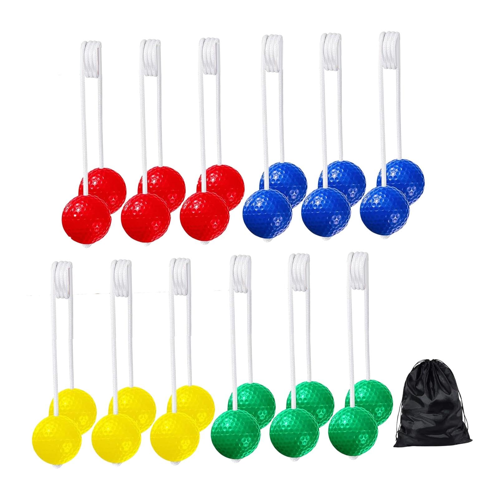 Set di 12 Palline a per Allenamento di Gioco, 42 Mm, per Prato, Club Sportivi Indoor/Outdoor