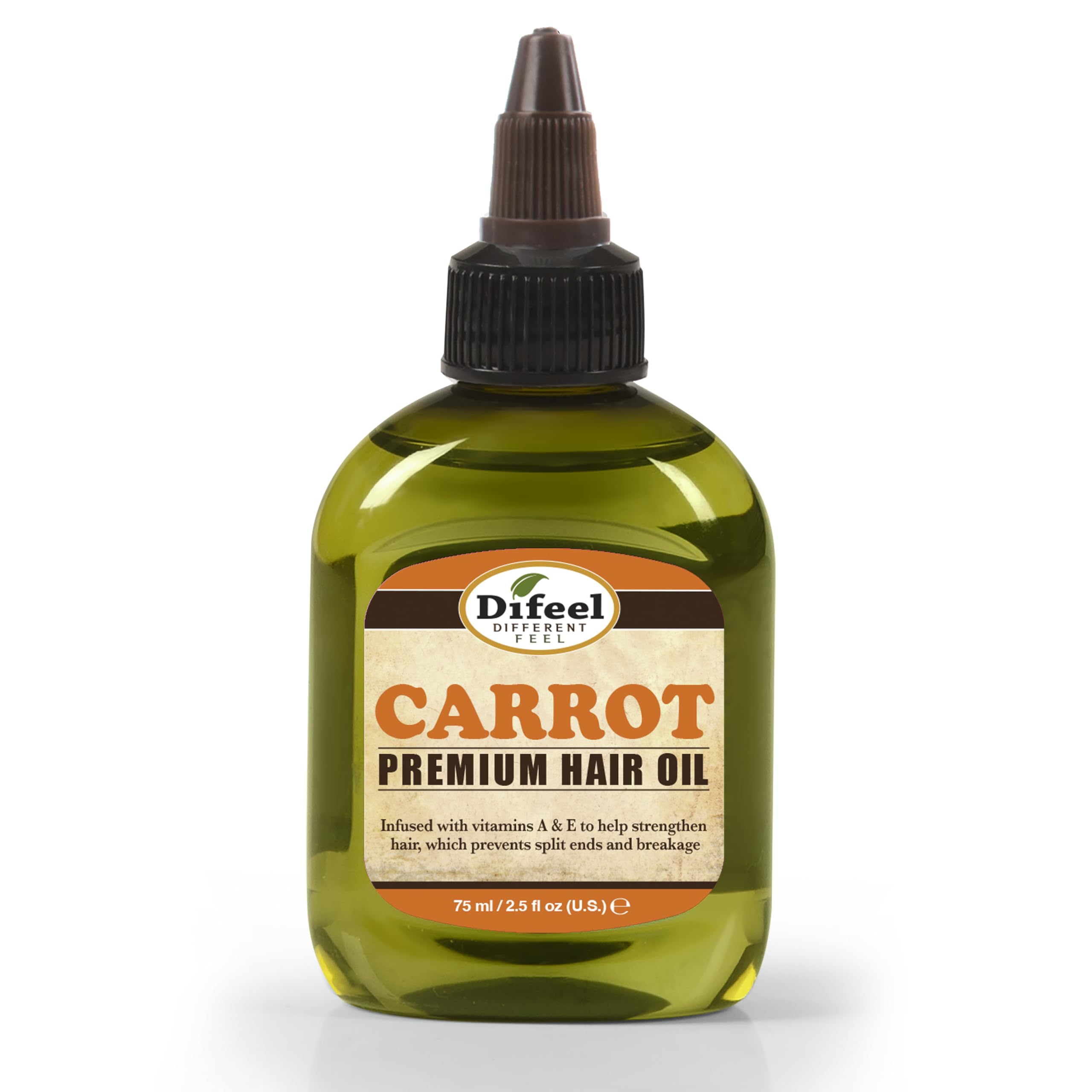 Difeel Premium Mega Care Natural Hair Oil - Carrot Oil with Vitamins a and E 70 grams