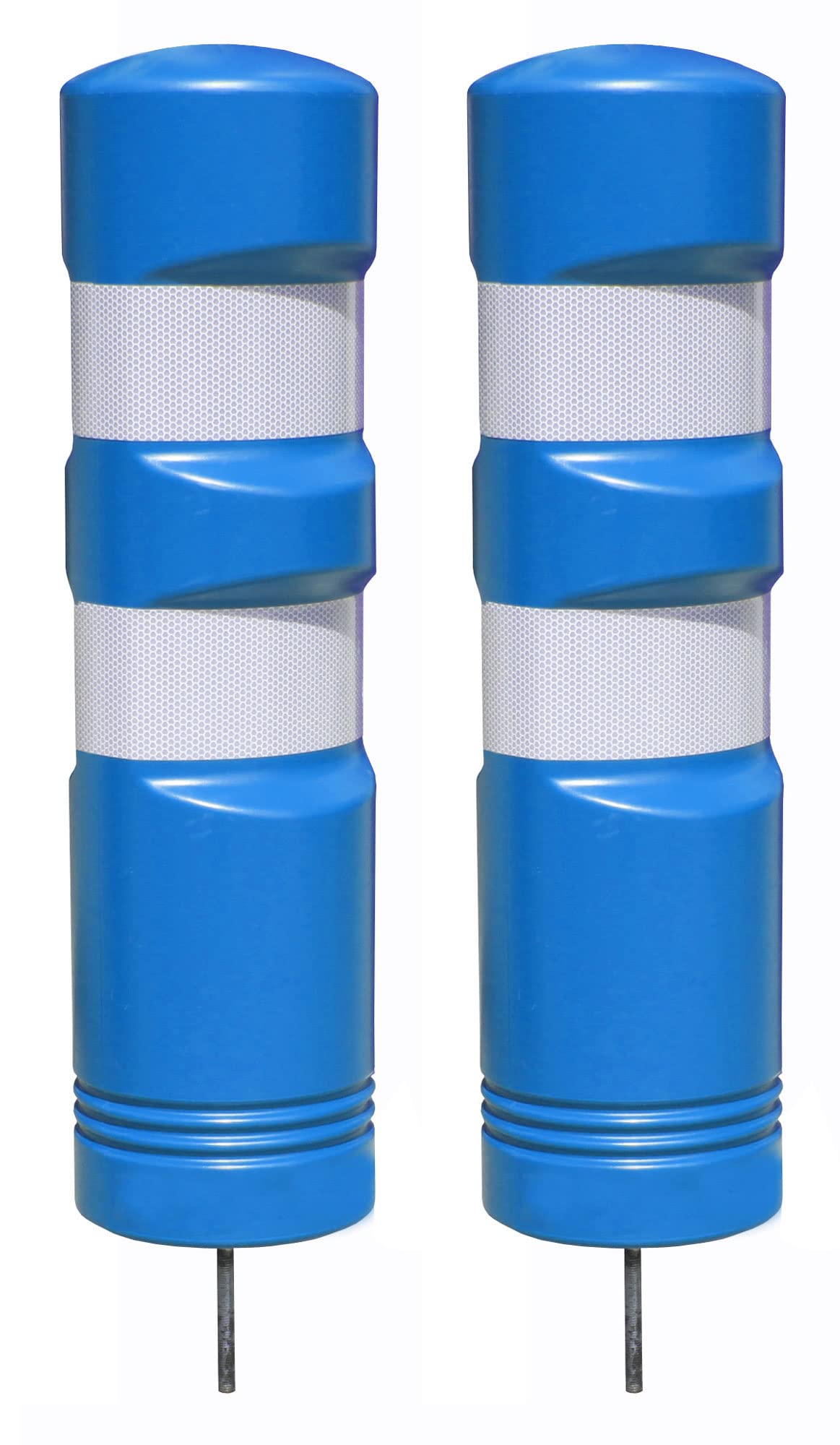 PAL | Hito de balizamiento y señalización de trafico H-75 azul elástico de gran flexibilidad y resistencia a los impactos (2- Hitos)