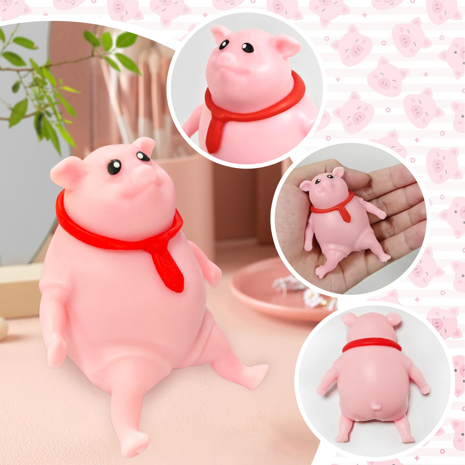 Jouet Anti-Stress Cochon – Squishy à Presser – Décompression Créative – Pour Adultes Et Enfants – Cadeau Fun